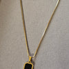 Eclipse Frame Anti-Tarnish Gold-Plated Pendant