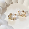 Pearl Spark Anti-Tarnish Gold-Plated Earrings